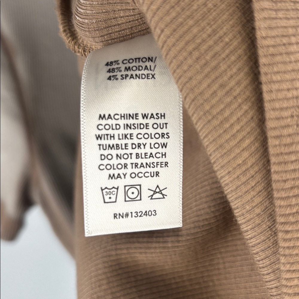 Cotton Citizen Verona Tee in Camel Cast - Picture 7 of 7